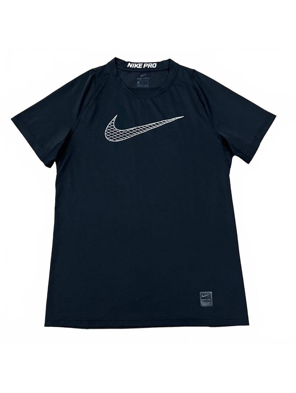 Nike Pro Boys Black Fitted Athletic T Shirt Youth Size XL